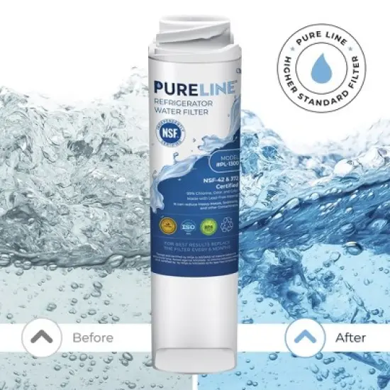 PureLine GE GSWF Refrigerator Water Filter Replacement, Also Compatible with Kenmore 46-9914, 9914, 469914, GSWFDS, AP3418061 Filters image {3}