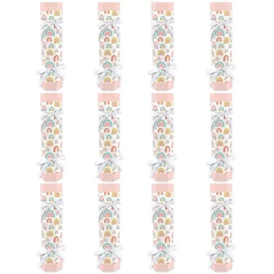 Big Dot of Happiness Hello Rainbow - No Snap Boho Baby Shower and Birthday Party Table Favors - DIY Cracker Boxes - Set of 12 image {3}