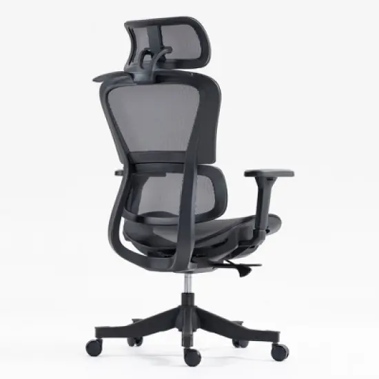 NicBex Ergonomic Office Chair with Adjustable Tilt and Armrest, Computer Gaming Chair with Headrest & Lumbar Support, Swivel Chair for Office image {2}