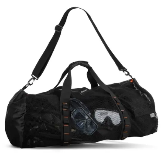 90L Large Mesh Duffle Bag for Scuba Dive or Snorkel Equipment. Best for Water Sports & Beach Activities like Swimming, image {7}
