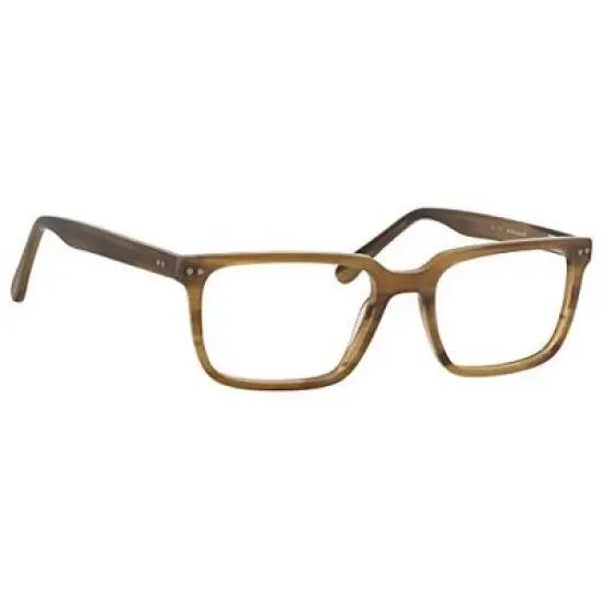 Esquire Mens EQ1557 Rectangular Frame Reading Eyeglasses in Birch Brown 53mm image {2}