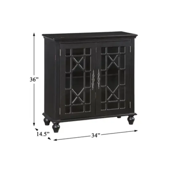 Eliza Wood Sideboard in Antique Black - Lexicon image {6}