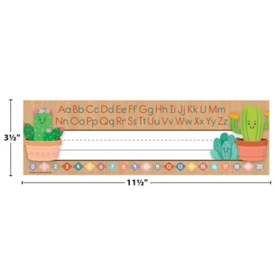 Teacher Created Resources&reg; Happy Cactus Crew Flat Name Plates, 36 Per Pack, 6 Packs image {2}