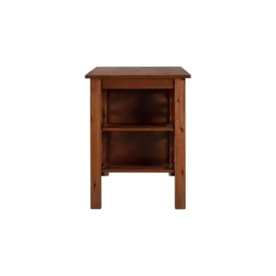 Rectangular Brittany Dining Table Wire Brushed Finish Chestnut - Boraam image {2}