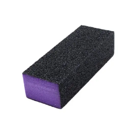 Unique Bargains 4 Way Nail File Art Shiner Polish Buffer Buffing Block  Black Purple 2 Pcs image {1}