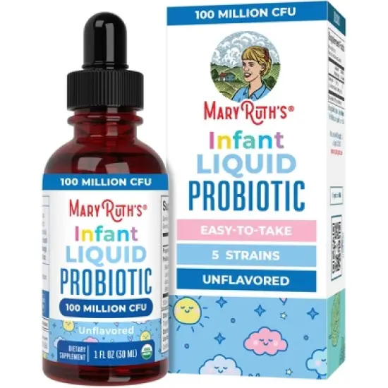 MaryRuth's Infant Probiotic Drops, Unflavored, Org, 1 oz image {10}
