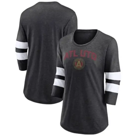 MLS Atlanta United FC Women's 3/4 Sleeve Tri-Blend T-Shirt image {3}