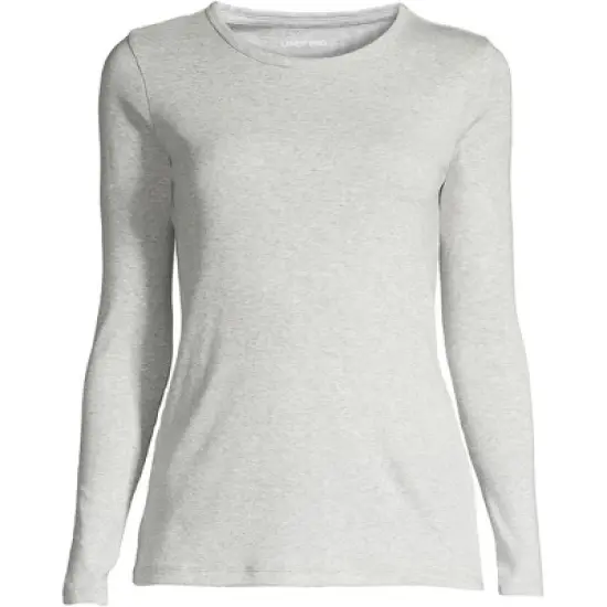 Lands' End Women's Tall All Cotton Long Sleeve Crewneck T-Shirt image {6}