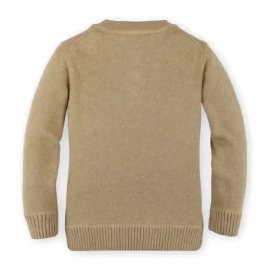 Hope & Henry Boys' Organic Cotton Long Sleeve Henley Pullover Sweater, Infant image {3}