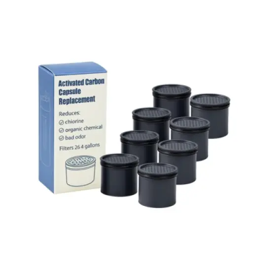 Nispira Carbon Water Filter Replacement Compatible with Lifestraw Go Series, Lifestraw Steel, Lifestraw Universal Water Bottle, 8 Packs image {7}