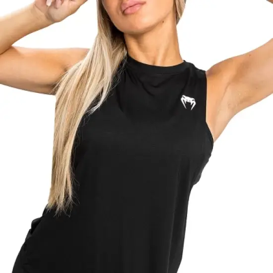 Venum Women's Essential Drop Sleeve Tank Top - Black image {3}