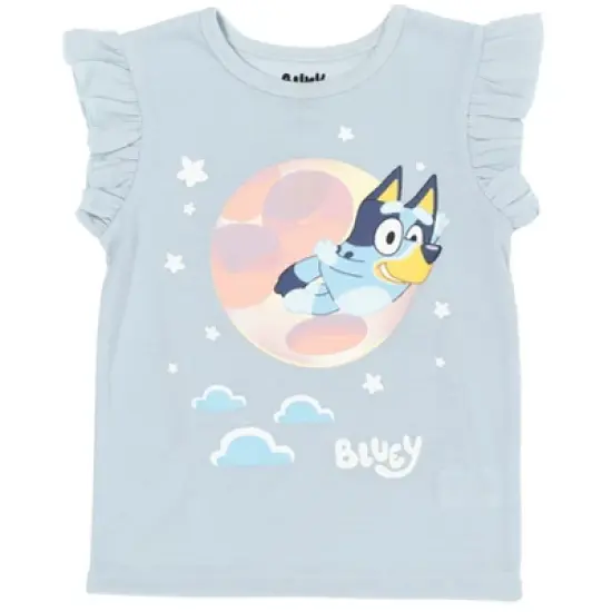 Bluey Girls T-Shirt and French Terry Shorts Outfit Set Little Kid  image {2}