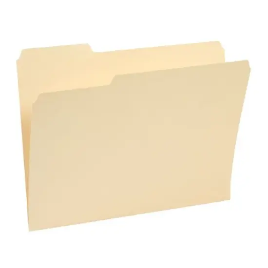 Staples Manila File Folders Letter 3 Tab Assorted Position 100/Box TR56675 image {5}
