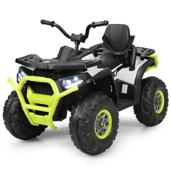 Costway 12V Kids Electric 4-Wheeler ATV Quad 2 Speeds Ride On Car w/MP3&LED Lights image {11}