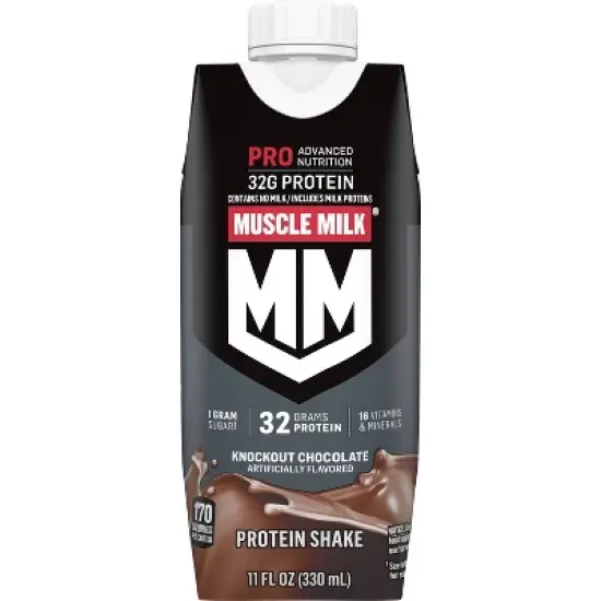 Muscle Milk Pro Series Protein Shake - Knockout Chocolate - 11 fl oz/4pk image {2}