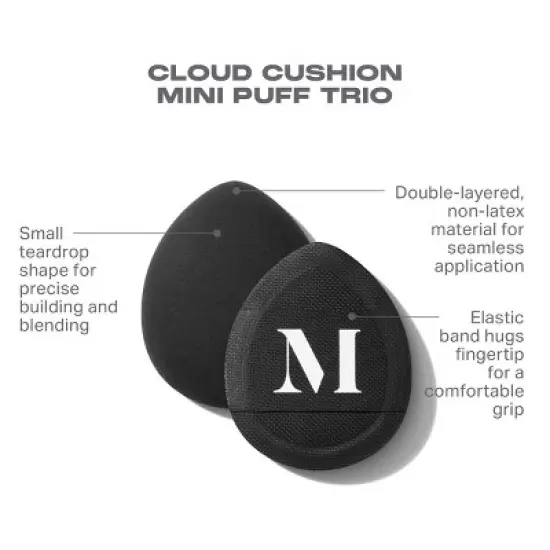 Morphe Cloud Cushion Mini Puff Trio - 3pc - Ulta Beauty image {3}