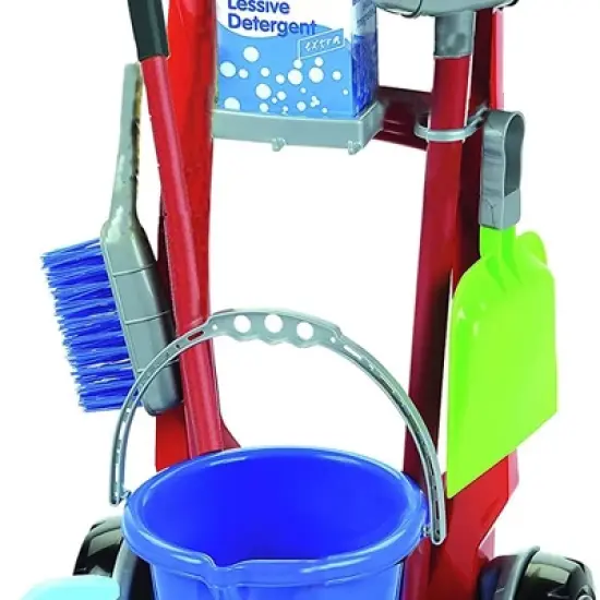 Theo Klein Realistic Creative Imaginative Play Premium Cleaning Trolley Toys with Multiple Accessories and Extra Tools for Kids Ages 3 and Up image {2}
