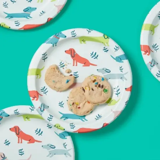 Dogs Paper Plate 8.5" - 40ct - up&up&trade; image {1}