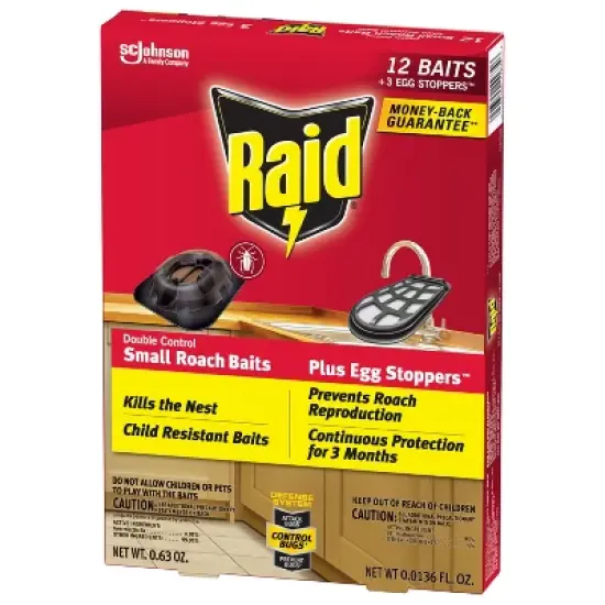 Raid Double Control Indoor Small Roach Killer with Egg Stoppers - 12+3ct image {11}
