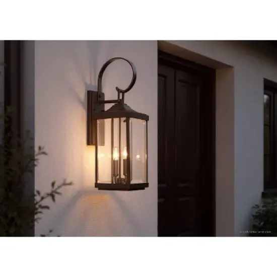 Urban Ambiance Luxury Colonial Outdoor Wall Light,  21-3/4" x 7",  Olde Bronze Finish, UHP1193 image {1}