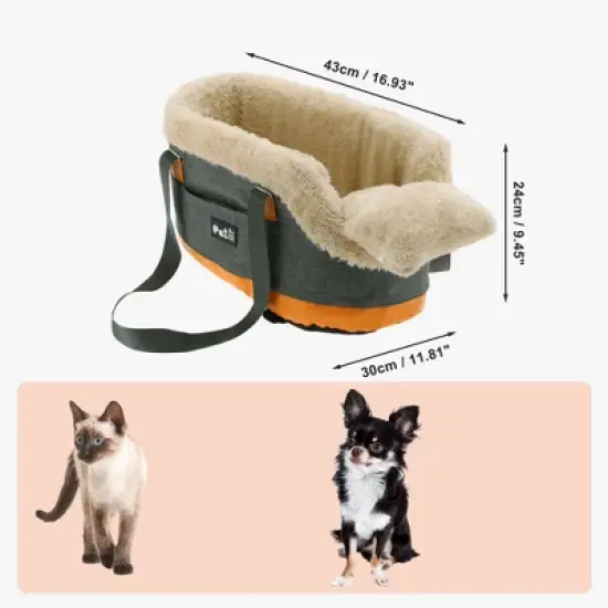 Unique Bargains Detachable Console Dog Car Seat 1 Pc image {1}