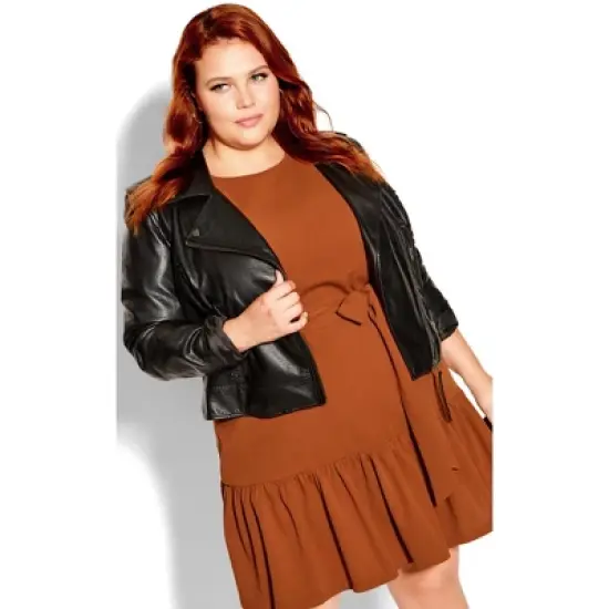 Women's Plus Size Love Me Knot Dress - ginger | CITY CHIC image {4}
