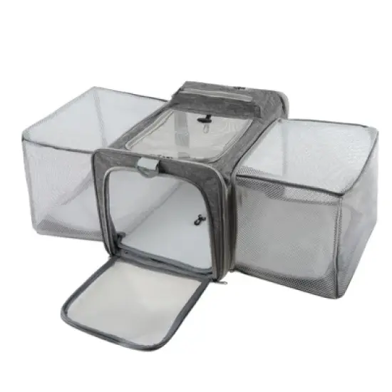 Unique Bargains Expandable Airline Approved Cat Carrier 1 Pc image {6}