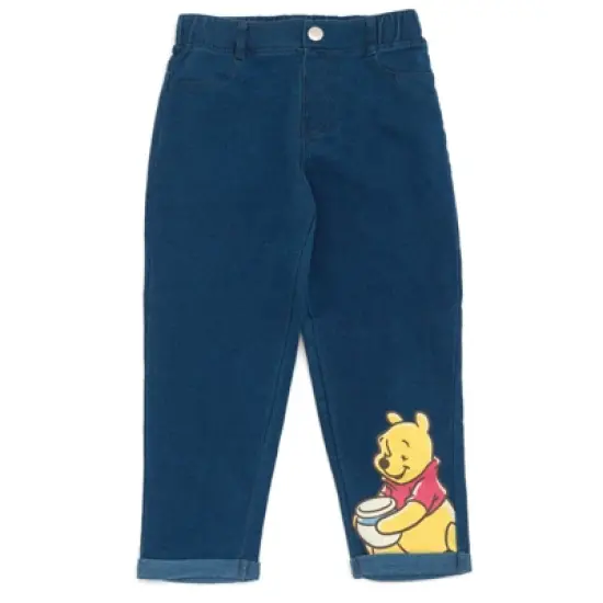 Disney Winnie the Pooh Mickey Mouse Baby Fleece Sweatshirt and Denim Pants Outfit Set Newborn to Infant image {4}