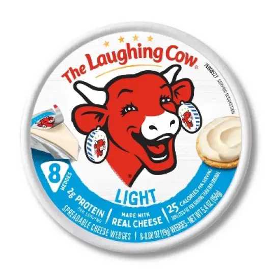 The Laughing Cow Spreadable Light Swiss Cheese Wedges - 5.4oz/8ct image {9}