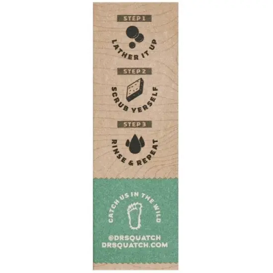 DR. SQUATCH Men's All Natural Bar Soap - Rainforest Rapids - 5oz image {3}