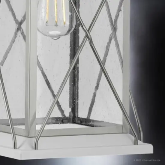 Urban Ambiance Luxury Colonial Outdoor Pendant Light,  21"H x 9"W,  Stainless Steel Finish, UHP1221 image {5}