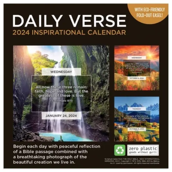 TF Publishing 2024 Daily Desktop Calendar 5.25"x5.25" Daily Verse image {5}