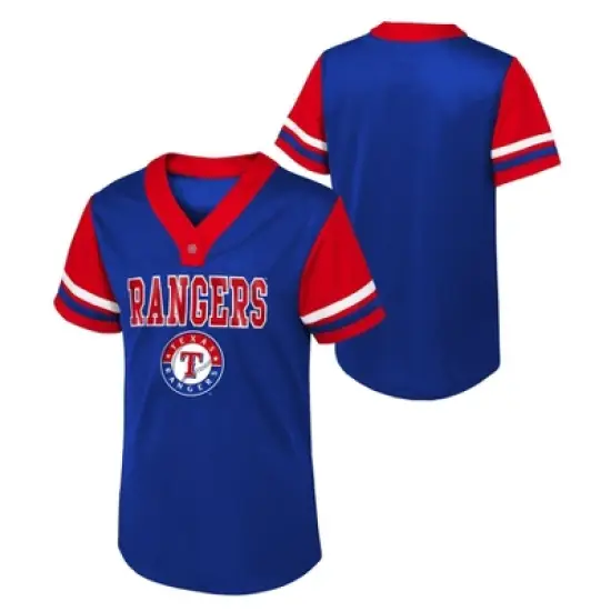 MLB Texas Rangers Girls' Henley Team Jersey image {3}