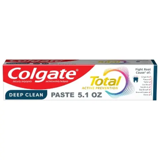 Colgate Total Active Prevention Deep Clean Toothpaste - Mint - 5.1oz image {16}