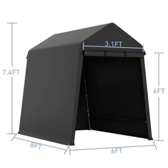Outdoor Storage Tent,Outdoor Portable Storage Shelter Shed with Roll Up Doors & Vents Outdoor Storage Shed,Suitable for Garage Storage Shelter image {4}