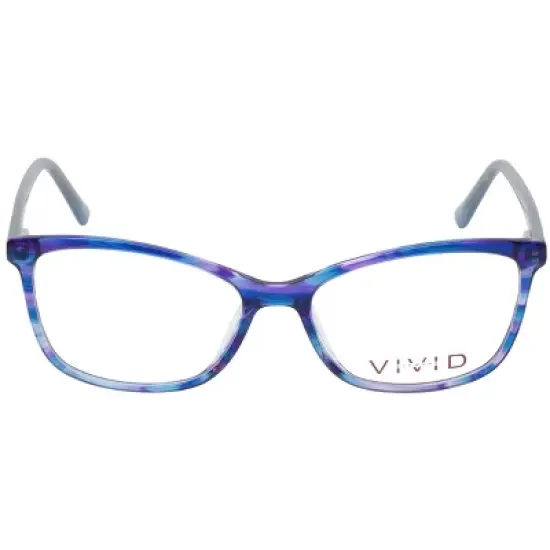 Vivid Designer Blue Light Blocking Reading Eyeglasses 893 Marble Blue 52 mm image {1}