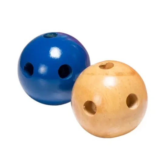 Toy Time 10-Pin Lawn Bowling Game/Skittle Ball Set With Mesh Bag - Red image {4}