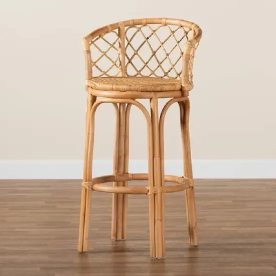 Orchard Rattan Barstool Natural/Brown - bali & pari image {7}