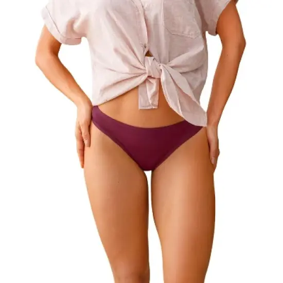 Leonisa  Low-Rise Classic Microfiber Thong Panty - image {7}