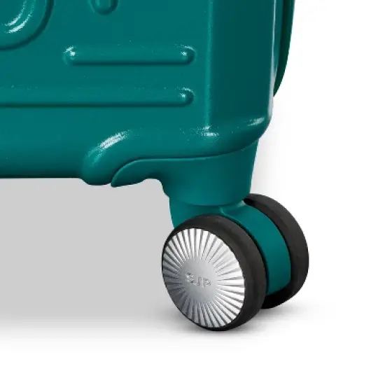 Sarah Jessica Parker Signature Hardside Expandable Large Checked Spinner Suitcase - Emerald image {7}