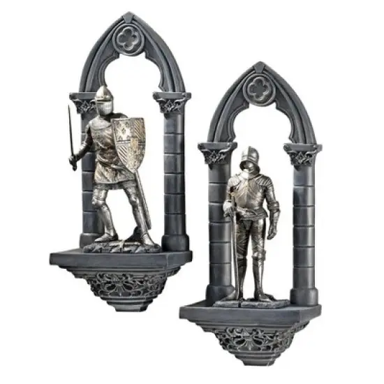 Design Toscano Knights of the Realm Wall Sculpture: Sir Gavin & Sir Samuel image {1}