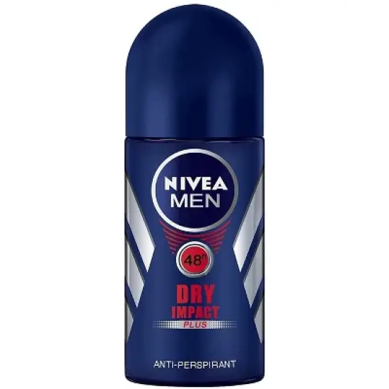 Nivea Men Dry Impact Antiperspirant Deodorant Roll On 1.7oz (3 Pack) image {1}