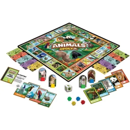 MasterPieces Kids & Family Board Games - World of Animals Opoly Jr. image {2}