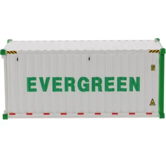 20' Refrigerated Sea Container "EverGreen" White "Transport Series" 1/50 Model by Diecast Masters image {1}