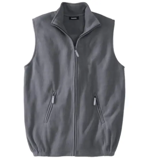 KingSize Men's Big & Tall Explorer Plush Fleece Zip Vest image {1}