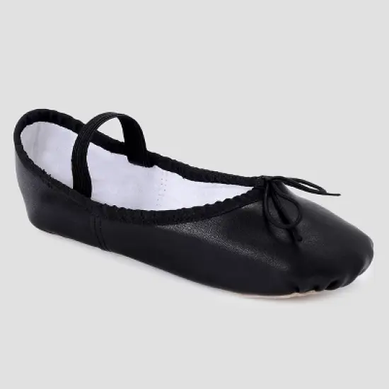 Freestyle by Danskin Girls' Ballet Slippers - Black image {5}