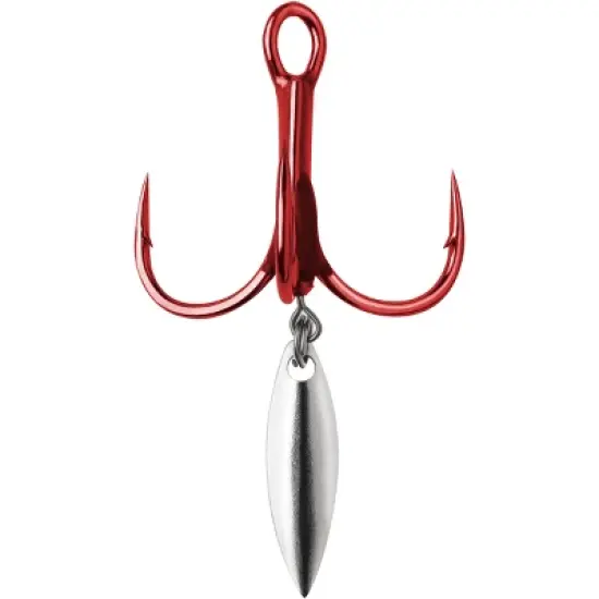 VMC Bladed Hybrid Treble Short Fishing Hook 2-Pack - Tin Red image {3}