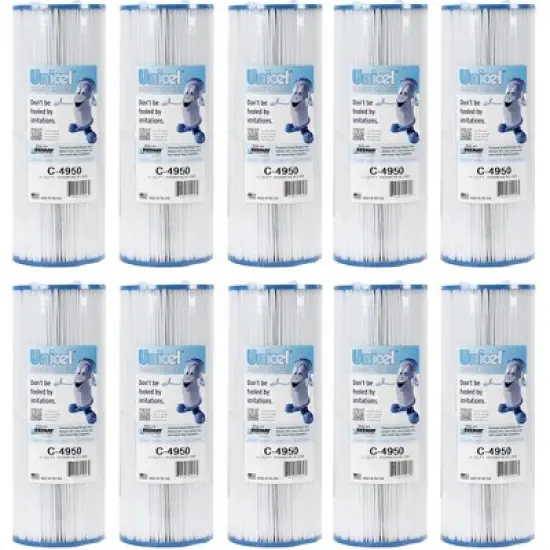 Unicel C-4950 50 Square Foot Media Replacement Pool Hot Tub Spa Filter Cartridge with 212 Pleats image {7}