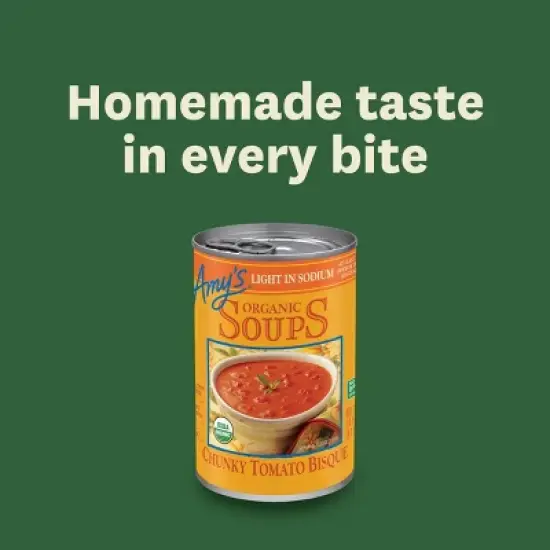 Amy's Organic Gluten Free Low Sodium Chunky Tomato Bisque Soup - 14.5oz image {7}
