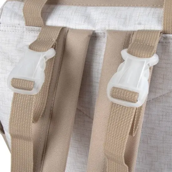 Baby Essentials Quilted Frame Diaper Backpack - Neutral image {11}